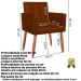 Cadeira Poltrona Conforto Corino Para Escritório Sala Luxo MOBLAN decor