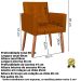 Cadeira Poltrona Conforto Corino Para Escritório Sala Luxo MOBLAN decor