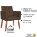 Cadeira Poltrona Conforto Corino Para Escritório Sala Luxo MOBLAN decor