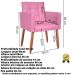 Cadeira Poltrona Conforto Corino Para Escritório Sala Luxo MOBLAN decor