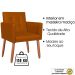 Cadeira Poltrona Conforto Corino Para Escritório Sala Luxo MOBLAN decor
