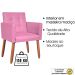 Cadeira Poltrona Conforto Corino Para Escritório Sala Luxo MOBLAN decor