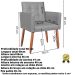 Cadeira Poltrona Conforto Corino Para Escritório Sala Luxo MOBLAN decor