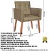 Cadeira Poltrona Conforto Corino Para Escritório Sala Luxo MOBLAN decor