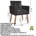 Cadeira Poltrona Conforto Corino Para Escritório Sala Luxo MOBLAN decor