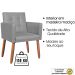 Cadeira Poltrona Conforto Corino Para Escritório Sala Luxo MOBLAN decor