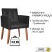 Cadeira Poltrona Conforto Corino Para Escritório Sala Luxo MOBLAN decor