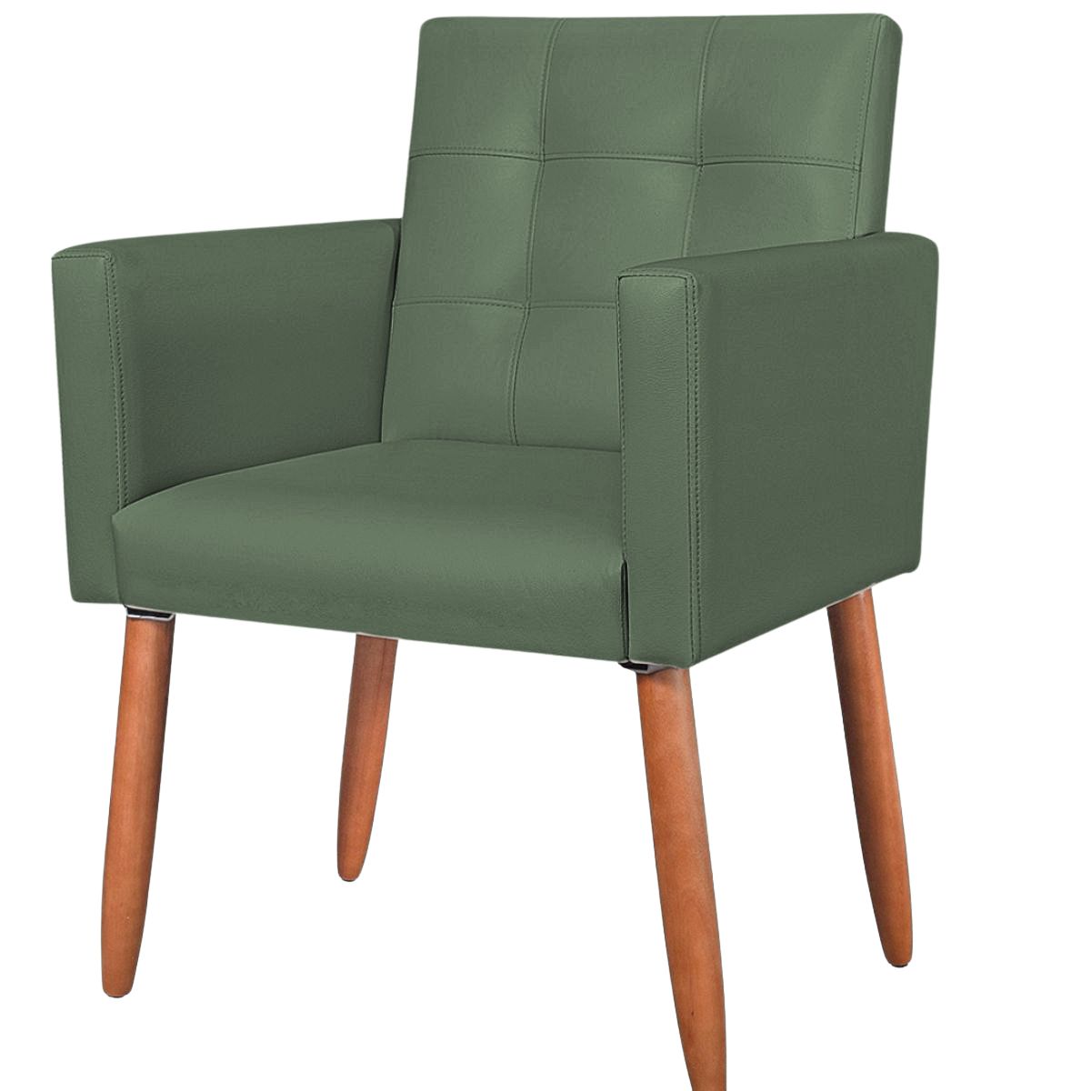Cadeira Poltrona Conforto Corino Para Escritório Sala Luxo MOBLAN decor