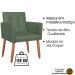 Cadeira Poltrona Conforto Corino Para Escritório Sala Luxo MOBLAN decor
