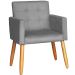 Cadeira Poltrona Conforto Para Escritório Sala Luxo MOBLAN decor