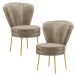 Conjunto 2 Cadeiras Decor para Sala de Jantar Cozinha Tecido Veludo Ergonômica Resistente MOBLAN decor