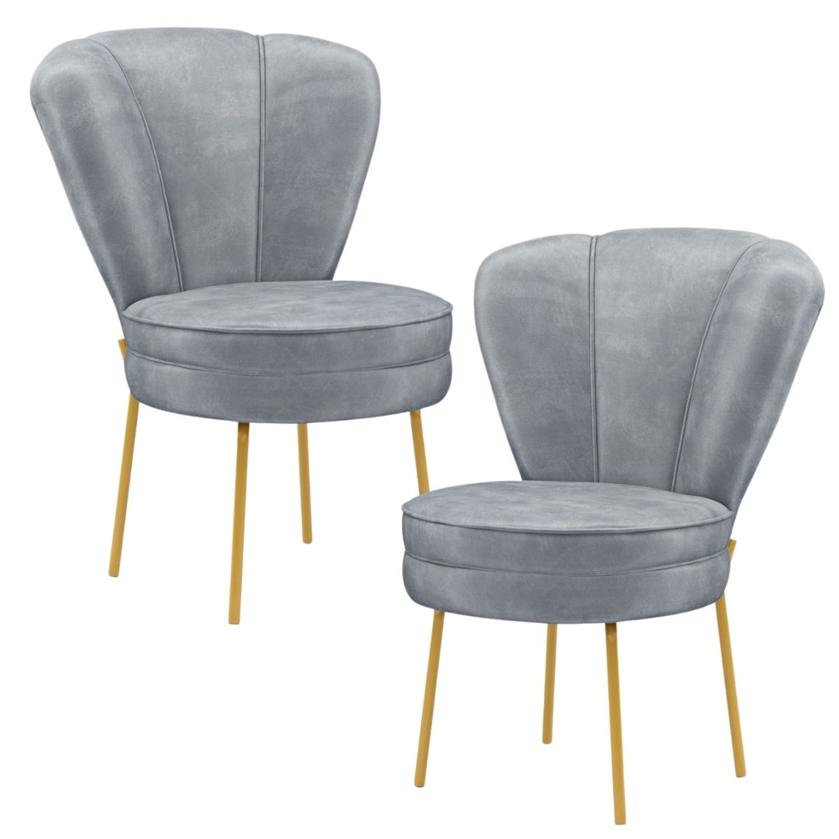Conjunto 2 Cadeiras Decor para Sala de Jantar Cozinha Tecido Veludo Ergonômica Resistente MOBLAN decor