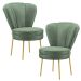 Conjunto 2 Cadeiras Decor para Sala de Jantar Cozinha Tecido Veludo Ergonômica Resistente MOBLAN decor