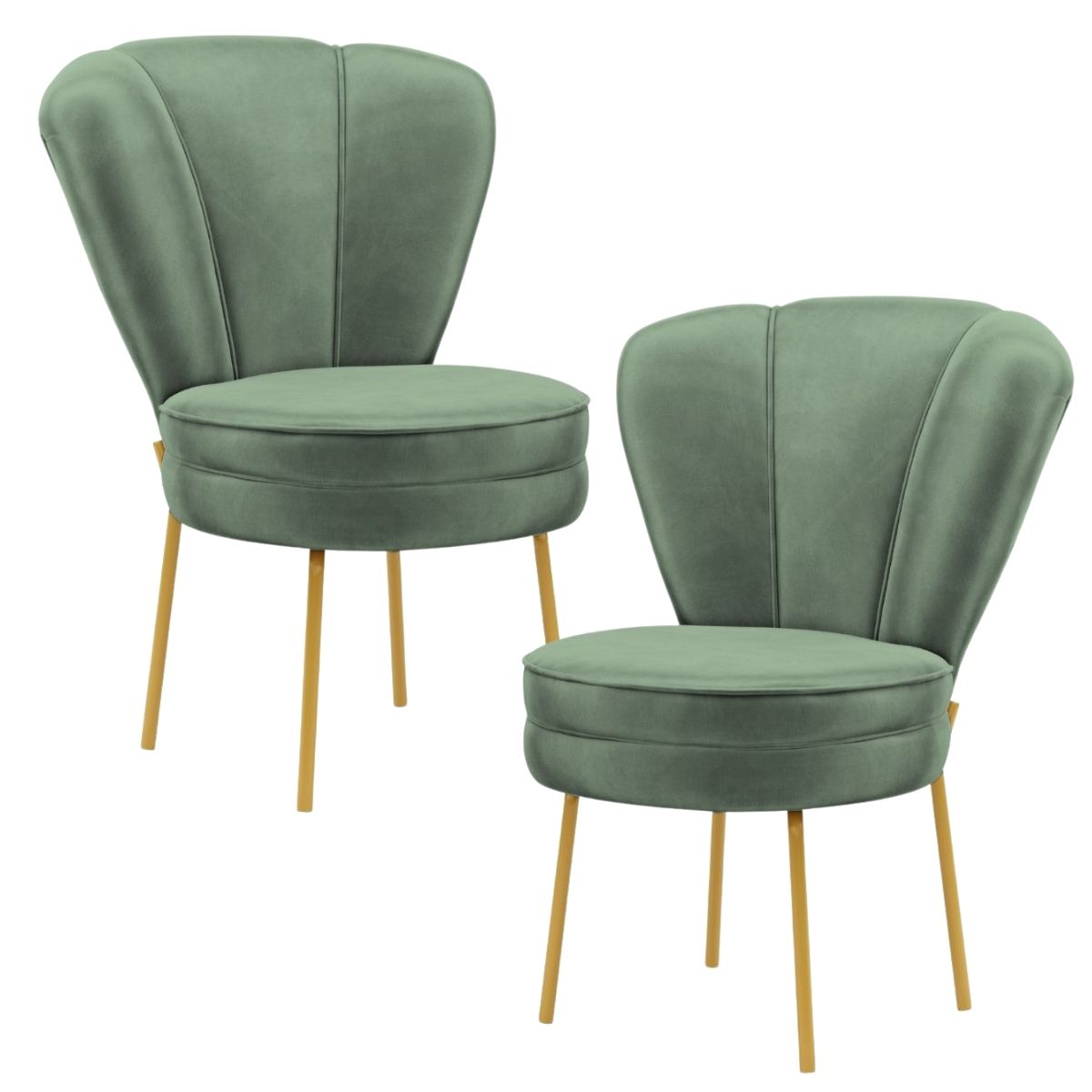 Conjunto 2 Cadeiras Decor para Sala de Jantar Cozinha Tecido Veludo Ergonômica Resistente MOBLAN decor