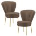 Conjunto 2 Cadeiras Decor para Sala de Jantar Cozinha Tecido Veludo Ergonômica Resistente MOBLAN decor