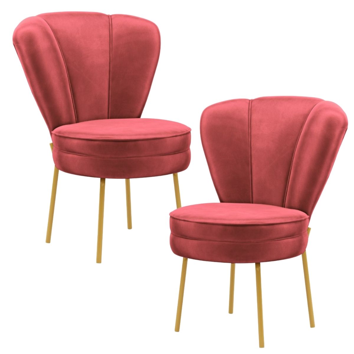 Conjunto 2 Cadeiras Decor para Sala de Jantar Cozinha Tecido Veludo Ergonômica Resistente MOBLAN decor