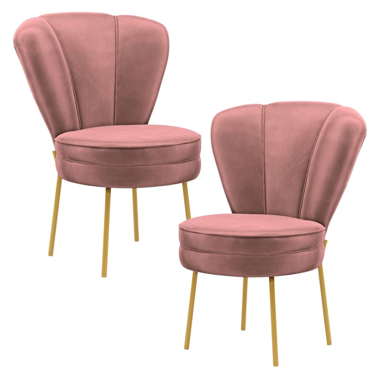 Conjunto 2 Cadeiras Decor para Sala de Jantar Cozinha Tecido Veludo Ergonômica Resistente MOBLAN decor