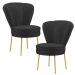 Conjunto 2 Cadeiras Decor para Sala de Jantar Cozinha Tecido Veludo Ergonômica Resistente MOBLAN decor