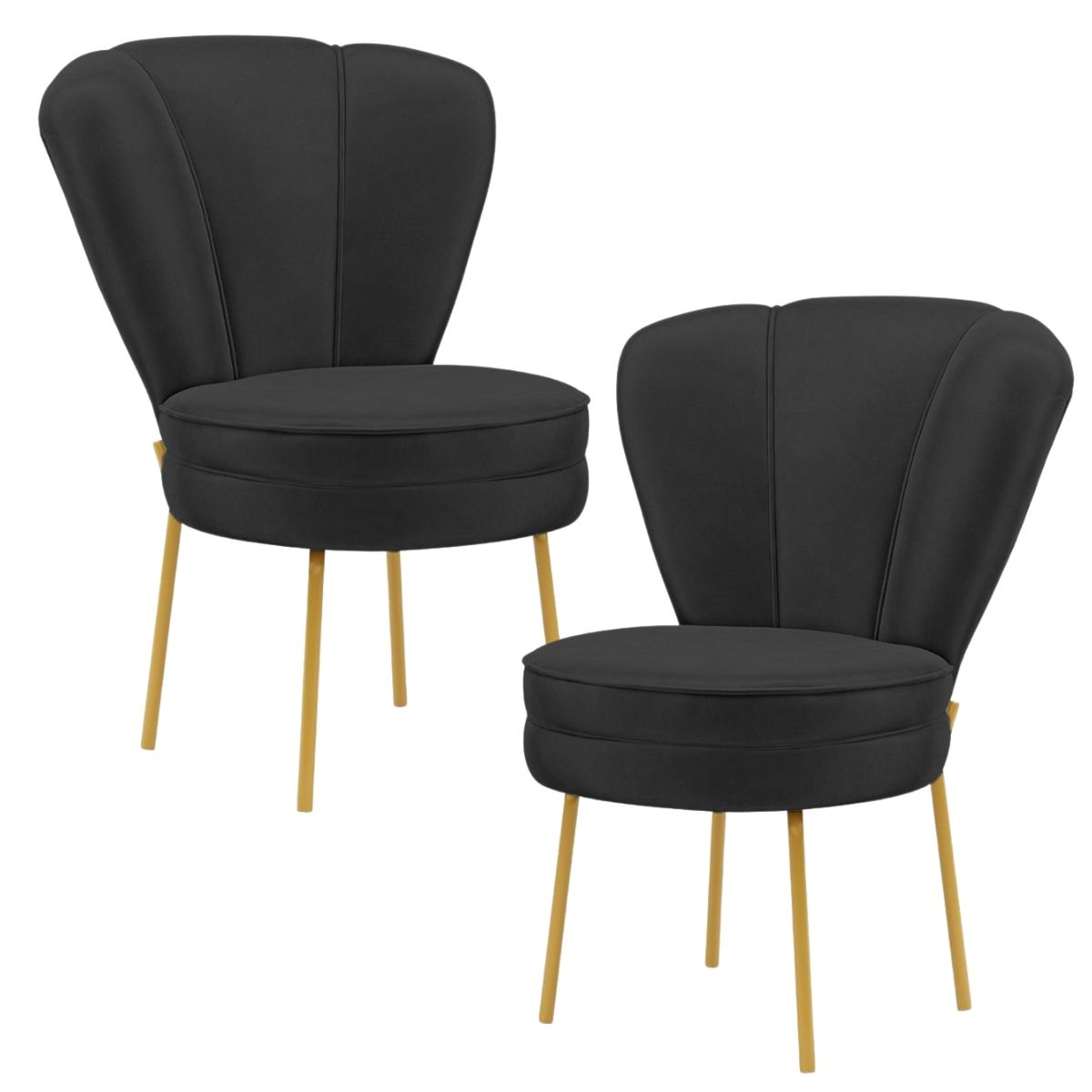 Conjunto 2 Cadeiras Decor para Sala de Jantar Cozinha Tecido Veludo Ergonômica Resistente MOBLAN decor