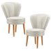 Conjunto 2 Poltronas para Cozinha Confortável Pés de Madeira MOBLAN decor