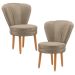 Conjunto 2 Poltronas para Cozinha Confortável Pés de Madeira MOBLAN decor