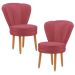Conjunto 2 Poltronas para Cozinha Confortável Pés de Madeira MOBLAN decor