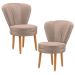 Conjunto 2 Poltronas para Cozinha Confortável Pés de Madeira MOBLAN decor