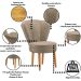 Conjunto 2 Poltronas para Cozinha Confortável Pés de Madeira MOBLAN decor