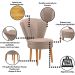 Conjunto 2 Poltronas para Cozinha Confortável Pés de Madeira MOBLAN decor
