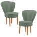 Conjunto 2 Poltronas para Cozinha Confortável Pés de Madeira MOBLAN decor