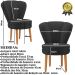 Conjunto 2 Poltronas para Cozinha Confortável Pés de Madeira MOBLAN decor