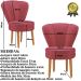 Conjunto 2 Poltronas para Cozinha Confortável Pés de Madeira MOBLAN decor