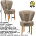 Conjunto 2 Poltronas para Cozinha Confortável Pés de Madeira MOBLAN decor