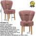 Conjunto 2 Poltronas para Cozinha Confortável Pés de Madeira MOBLAN decor