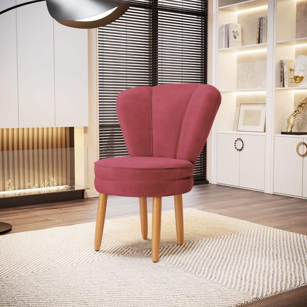 Conjunto 2 Poltronas para Cozinha Confortável Pés de Madeira MOBLAN decor
