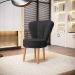 Conjunto 2 Poltronas para Cozinha Confortável Pés de Madeira MOBLAN decor
