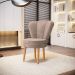 Conjunto 2 Poltronas para Cozinha Confortável Pés de Madeira MOBLAN decor