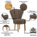 Conjunto 2 Poltronas para Cozinha Confortável Pés de Madeira MOBLAN decor