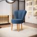 Conjunto 2 Poltronas para Cozinha Confortável Pés de Madeira MOBLAN decor