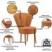 Conjunto 2 Poltronas para Cozinha Confortável Pés de Madeira MOBLAN decor