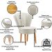 Conjunto 2 Poltronas para Cozinha Confortável Pés de Madeira MOBLAN decor