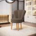 Conjunto 2 Poltronas para Cozinha Confortável Pés de Madeira MOBLAN decor