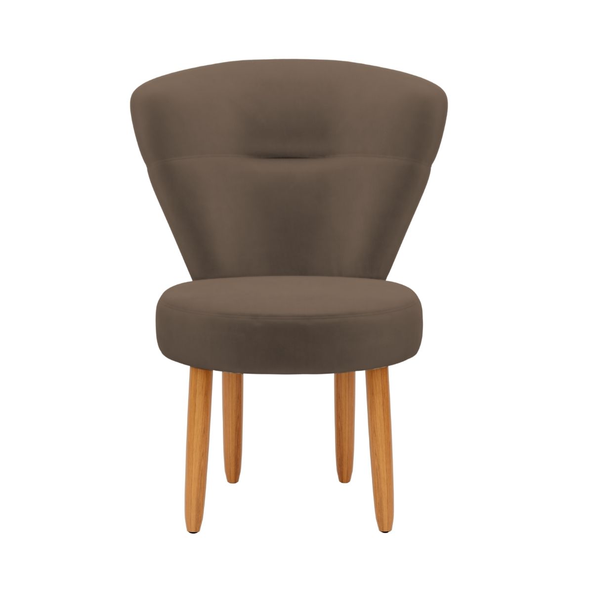 Conjunto 3 Poltronas Estofadas para Sala de Jantar Cozinha Recepção Pés de Madeira Tecido Veludo