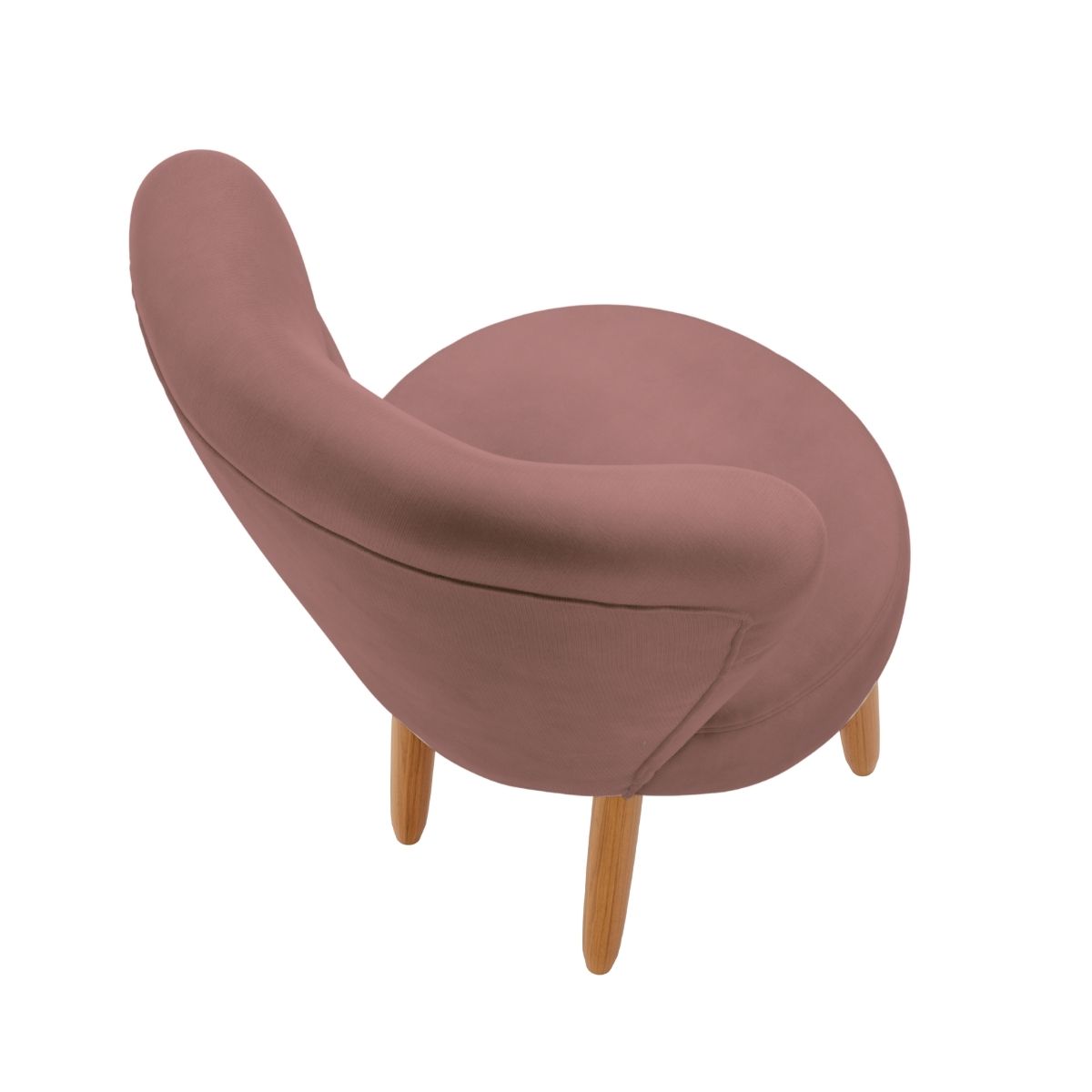Conjunto 3 Poltronas Estofadas para Sala de Jantar Cozinha Recepção Pés de Madeira Tecido Veludo