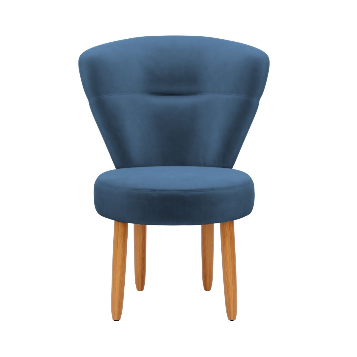 Conjunto 3 Poltronas Estofadas para Sala de Jantar Cozinha Recepção Pés de Madeira Tecido Veludo