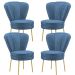 Conjunto 4 Cadeiras Moderna para Penteadeira Camarim Tecido Veludo Resistente MOBLAN decor