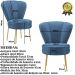 Conjunto 4 Cadeiras Moderna para Penteadeira Camarim Tecido Veludo Resistente MOBLAN decor