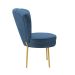 Conjunto 4 Cadeiras Moderna para Penteadeira Camarim Tecido Veludo Resistente MOBLAN decor