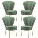 Conjunto 4 Cadeiras Moderna para Penteadeira Camarim Tecido Veludo Resistente MOBLAN decor