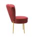 Conjunto 4 Cadeiras Moderna para Penteadeira Camarim Tecido Veludo Resistente MOBLAN decor